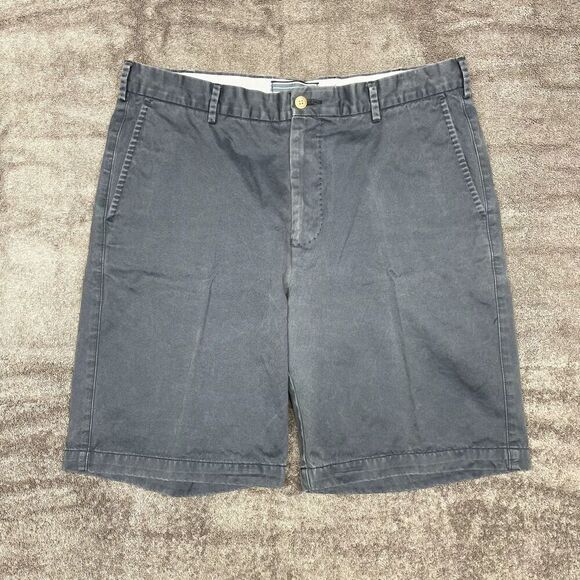 Peter Millar Mens Shorts 34 Blue Cotton Flat Front Chino Golf Beach Resort - Picture 1 of 7